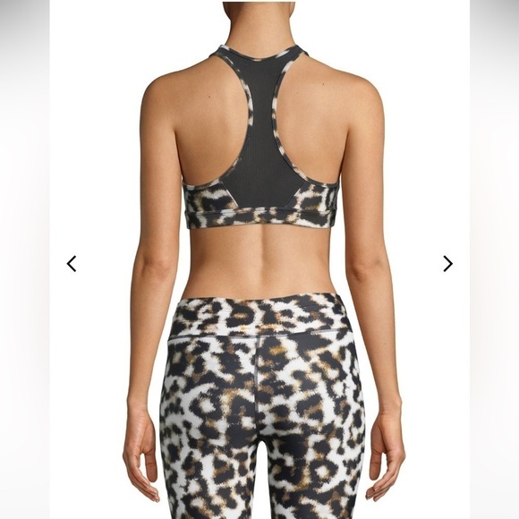 THE UPSIDE Chrissy Leopard-Print Racerback Performance Sports Bra - Picture 6 of 7